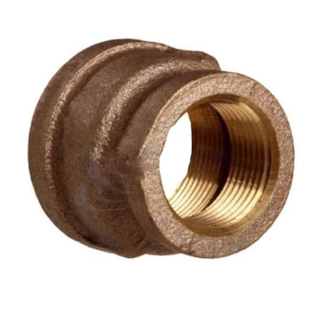 0.5 In. X 0.25 In. Round Bronze Reducing Coupling